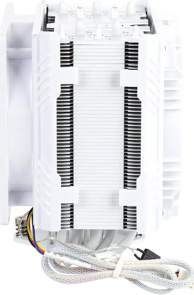 Alt view image 6 of 9 - ENERMAX ETS-T50A-WVS Twister Aluminum 120mm White CPU Cooler with DFR (Dust Free Rotation) White LED Fan