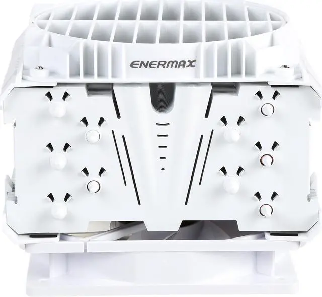 Alt view image 8 of 9 - ENERMAX ETS-T50A-WVS Twister Aluminum 120mm White CPU Cooler with DFR (Dust Free Rotation) White LED Fan