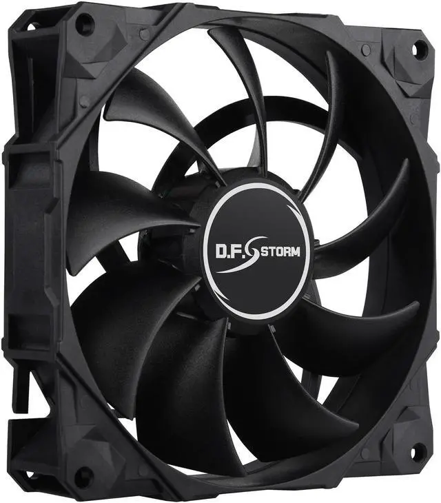 Alt view image 3 of 6 - Enermax D.F. Storm 120mm Fan Dust Free Rotation Technology High Performance 3500RPM Black UCDF12P
