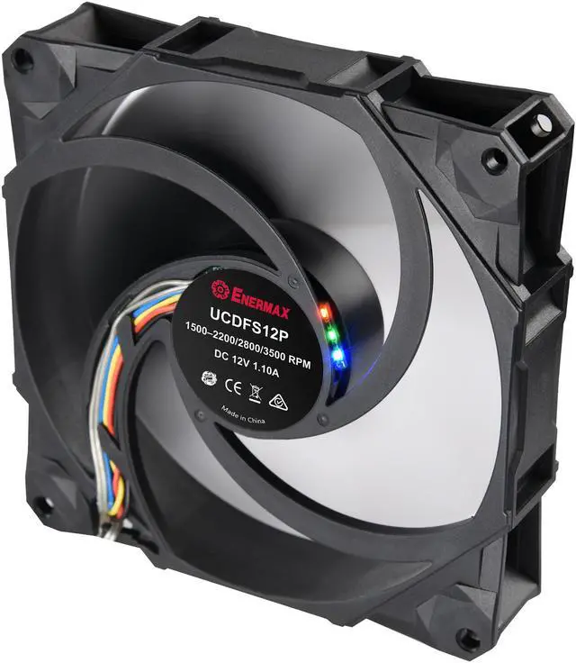 Alt view image 5 of 6 - Enermax D.F. Storm 120mm Fan Dust Free Rotation Technology High Performance 3500RPM Black UCDF12P