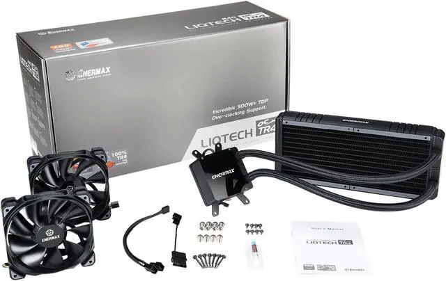 Alt view image 5 of 6 - Enermax Liqtech TR4 240 AIO Liquid CPU Cooler, Support 500W+TDP and Overclocking, AMD Socket TR4 Ready, ELC-LTTR240-TBP
