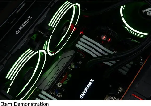 Alt view image 4 of 14 - Enermax T.B RGB 120mm Case Fan with 3 in 1 Remote Controller and Control Box; Halo Arc-Shaped Frame; RGB Sync via motherboard; UCTBRGB12-BP3; 3 Fan Pack