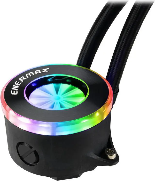 Alt view image 2 of 7 - Enermax LIQFUSION 240, Addressable RGB All-in-one CPU Liquid Cooler for AM4 / LGA 1700/1200/1151, 240mm Radiator, Patented Flow Indicator Design, T.B. RGB Addressable M/B Sync PWM Fan