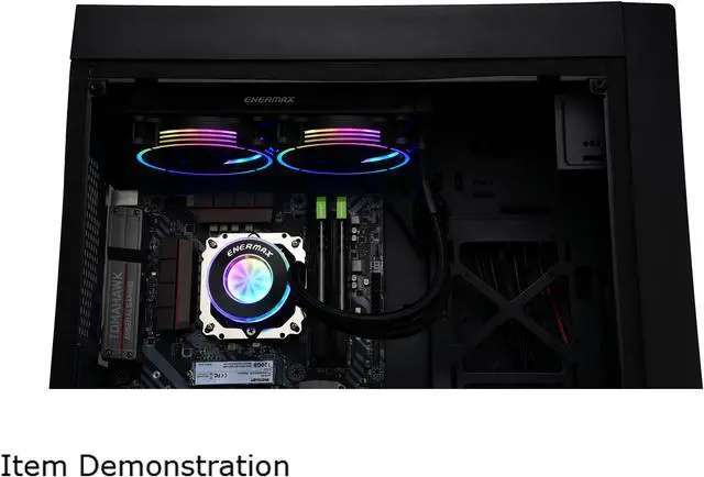 Alt view image 5 of 8 - Enermax LIQFUSION 240, Addressable RGB All-in-one CPU Liquid Cooler for AM4 / LGA 1700/1200/1151, 240mm Radiator, Patented Flow Indicator Design, T.B. RGB Addressable M/B Sync PWM Fan