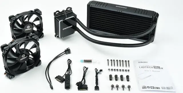 Alt view image 8 of 9 - ENERMAX LIQTECH II TR4 240 All-in-one CPU Liquid Cooler for AMD TR4 & Intel Xeon , 240mm Radiator, Dual Chamber RGB Pump, T.B. Pressure fan blades, AMD Socket sWRS8 and Intel LGA 4677 Ready – AMD® TR5 (sWRX9 / sTRX5 / SP6) Compatible