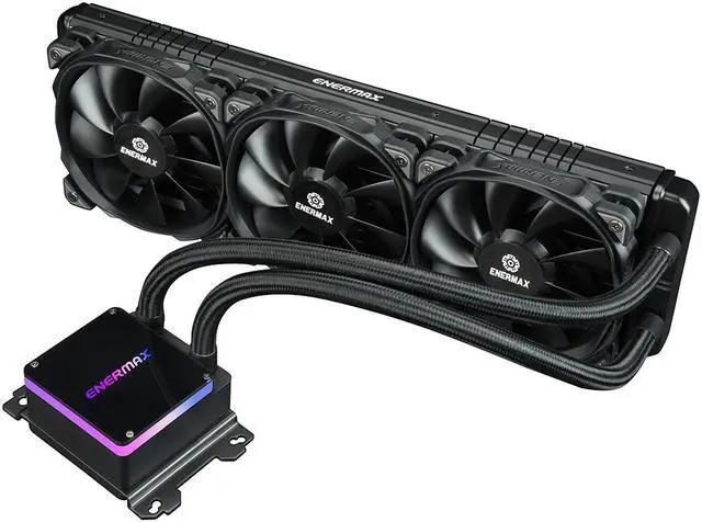 Alt view image 5 of 10 - ENERMAX LIQTECH II TR4 360 All-in-one CPU Liquid Cooler for AMD TR4 & Intel Xeon , 360mm Radiator, Dual Chamber RGB Pump, T.B. Pressure fan blades, AMD Socket sWRS8 and Intel LGA 4677 Ready – AMD® TR5 (sWRX9 / sTRX5 / SP6) Compatible