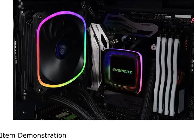 Alt view image 4 of 6 - Enermax AQUAFUSION 120 ARGB, All-in-one CPU Liquid Cooler for AM4 & AM5 / LGA 1700/1200/1151, 120mm Radiator, Dual-Chamber Water Block, SquaA RGB Fan - AM5 & LGA1700 Compatible
