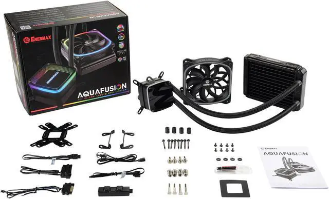 Alt view image 5 of 6 - Enermax AQUAFUSION 120 ARGB, All-in-one CPU Liquid Cooler for AM4 & AM5 / LGA 1700/1200/1151, 120mm Radiator, Dual-Chamber Water Block, SquaA RGB Fan - AM5 & LGA1700 Compatible