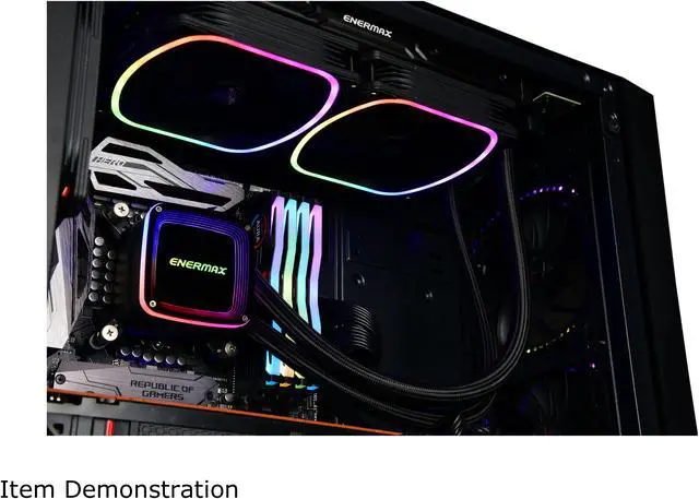 Alt view image 4 of 11 - Enermax AQUAFUSION 240 ARGB, All-in-one CPU Liquid Cooler for AM4 & AM5 / LGA 1700/1200/1151, 240mm Radiator, Dual-Chamber Water Block, SquaA RGB Fan - AM5 & LGA1700 Compatible