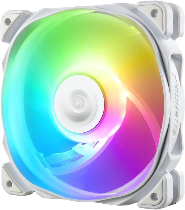 Alt view image 5 of 19 - Enermax ETS-T50 Axe ARGB White CPU Air Cooler, 230W+ TDP for Intel/ AMD Universal Socket, AM4 & AM5 / LGA 1700/1200/1151, 5 Direct Contact Heat Pipes, 120mm PWM Fan - AM5 & LGA1700 Ready