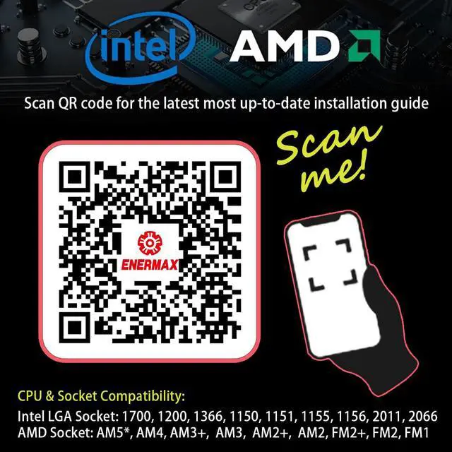 Alt view image 7 of 7 - Enermax LIQMAX III 120 ARGB, All-in-one CPU Liquid Cooler for AM4 & AM5 / LGA 1700/1200/1151, 120mm Radiator, Dual-Chamber Water Block, ARGB Fan - AM5 & LGA1700 Ready