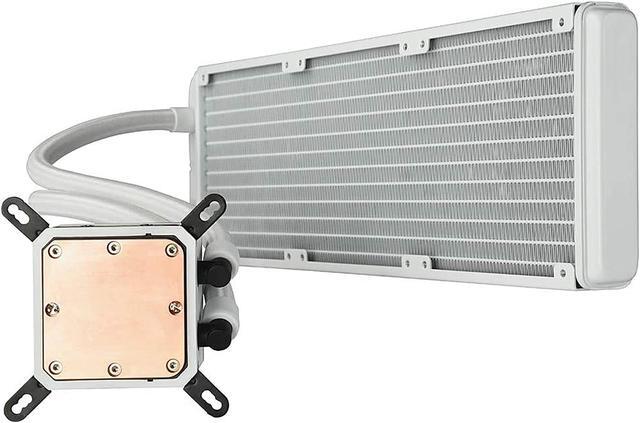 Alt view image 7 of 7 - Enermax LIQMAX III 360 ARGB White, All-in-one CPU Liquid Cooler for AM4 & AM5 / LGA 1700/1200/1151, 360mm Radiator, Dual-Chamber Water Block, ARGB Fan - AM5 & LGA1700 Ready