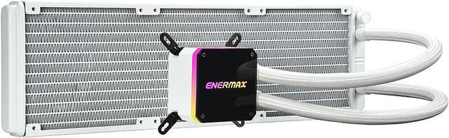 Alt view image 6 of 7 - Enermax LIQMAX III 360 ARGB White, All-in-one CPU Liquid Cooler for AM4 & AM5 / LGA 1700/1200/1151, 360mm Radiator, Dual-Chamber Water Block, ARGB Fan - AM5 & LGA1700 Ready