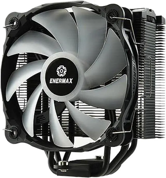 Alt view image 6 of 8 - Enermax ETS-F40 ARGB CPU Air Cooler, 200W+ TDP for Intel/ AMD Universal Socket, AM4 & AM5 / LGA 1700/1200/1151, 4 Direct Contact Heat Pipes, 140mm Silent PWM Fan - AM5 & LGA1700 Ready
