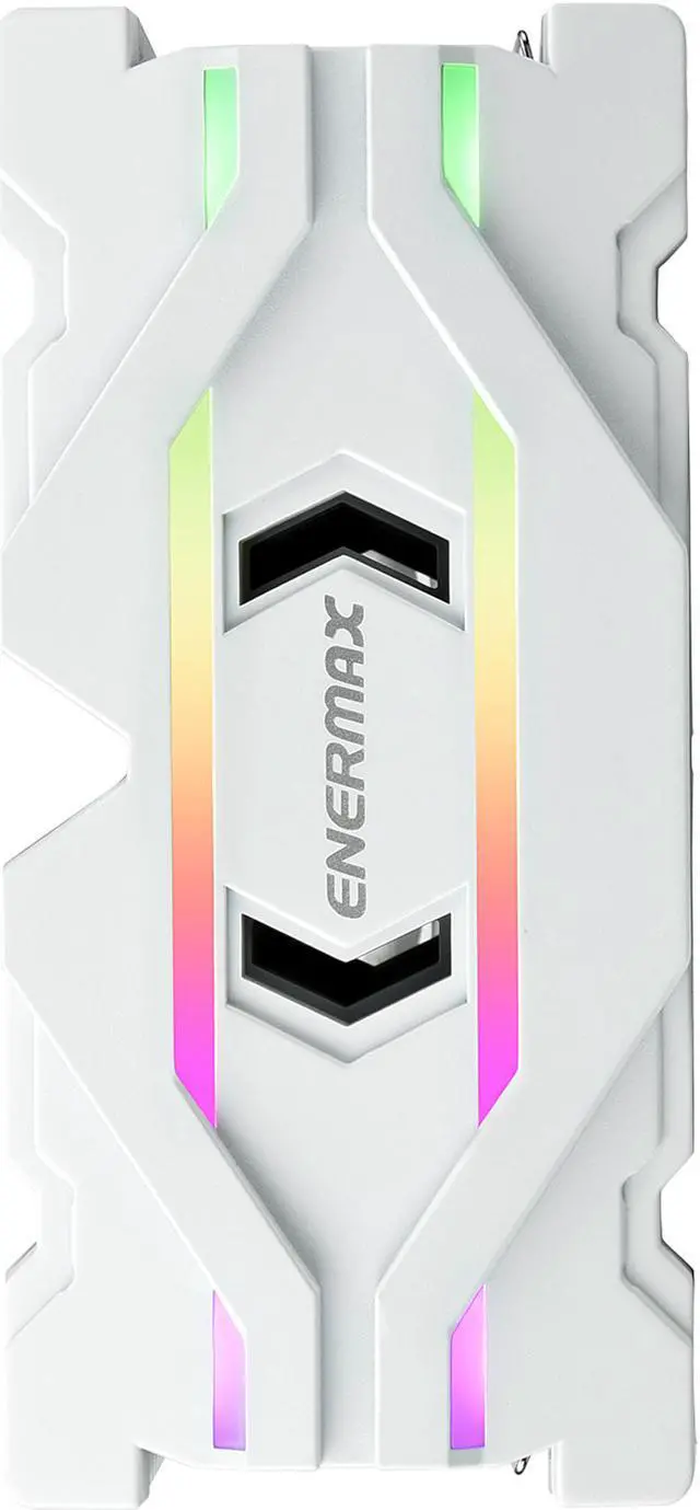 Alt view image 4 of 8 - Enermax ETS-F40 ARGB White CPU Air Cooler, 200W+ TDP for Intel/ AMD Universal Socket, AM4 & AM5 / LGA 1700/1200/1151, 4 Direct Contact Heat Pipes, 140mm Silent PWM Fan - AM5 & LGA1700 Ready