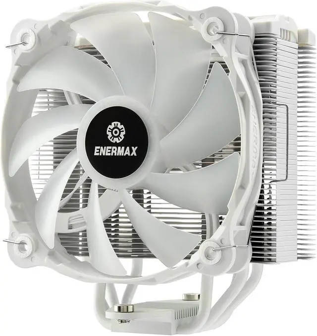 Alt view image 7 of 8 - Enermax ETS-F40 ARGB White CPU Air Cooler, 200W+ TDP for Intel/ AMD Universal Socket, AM4 & AM5 / LGA 1700/1200/1151, 4 Direct Contact Heat Pipes, 140mm Silent PWM Fan - AM5 & LGA1700 Ready
