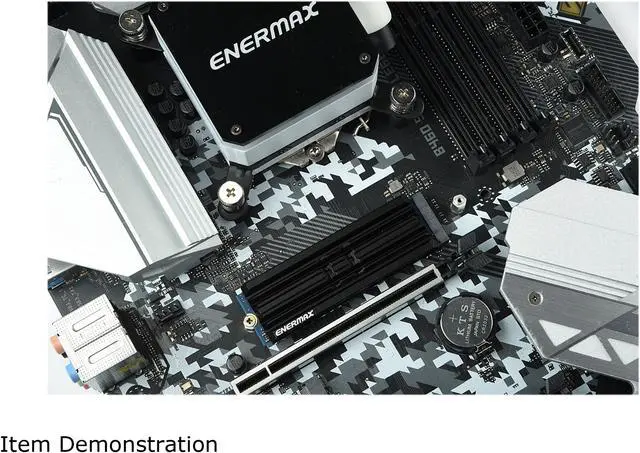 Alt view image 7 of 8 - Enermax M.2 2280 NVMe SSD Heatsink, Double-Sided Heat Sink, with Thermal Silicone Pad for PC / PS5 Cooling