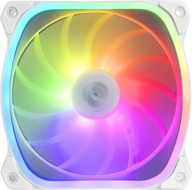 Alt view image 3 of 8 - ENERMAX AQUAFUSION ADV 360 ARGB AIO CPU Liquid Cooler White, Infinity Mirror RGB Pump, 360mm Radiator, Triple 120mm SquaA ADV RGB PWM Fans, 380W TDP, 500-2000 RPM, Dual-Chamber Water Block, AM4 / LGA 1200/1151 AMD AM5 & Intel LGA1700 Ready