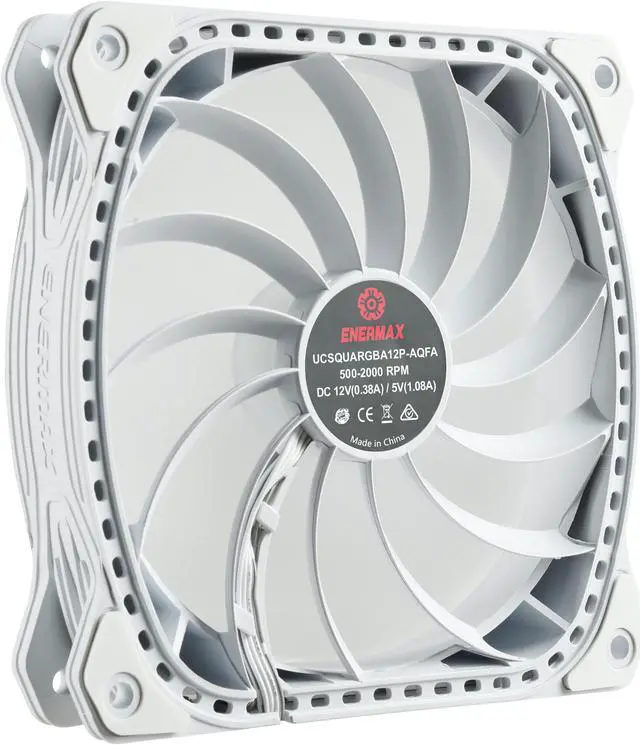 Alt view image 4 of 8 - ENERMAX AQUAFUSION ADV 360 ARGB AIO CPU Liquid Cooler White, Infinity Mirror RGB Pump, 360mm Radiator, Triple 120mm SquaA ADV RGB PWM Fans, 380W TDP, 500-2000 RPM, Dual-Chamber Water Block, AM4 / LGA 1200/1151 AMD AM5 & Intel LGA1700 Ready