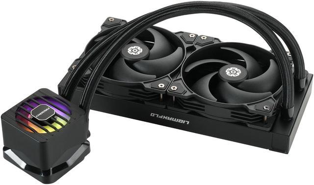 ENERMAX LIQMAXFLO SR 240 ARGB AIO CPU Liquid Cooler - 60mm VRM Fan up to  3000 RPM, PWM-Controlled Pump, 240mm Radiator, Dual Pressure-Optimized  Silent Flow 120mm FDB Fans up to 1800 RPM