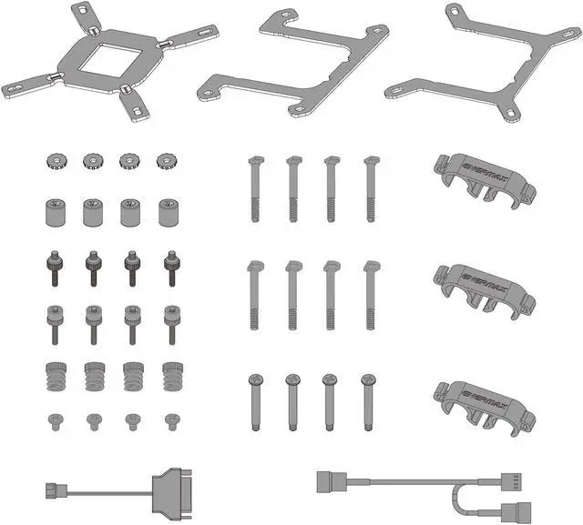 Alt view image 7 of 7 - ENERMAX LIQMAXFLO SR 240 ARGB AIO CPU Liquid Cooler - 60mm VRM Fan up to 3000 RPM, PWM-Controlled Pump, 240mm Radiator, Dual Pressure-Optimized Silent Flow 120mm FDB Fans up to 1800 RPM, 350W TDP - AMD AM5 & Intel LGA1700 Ready