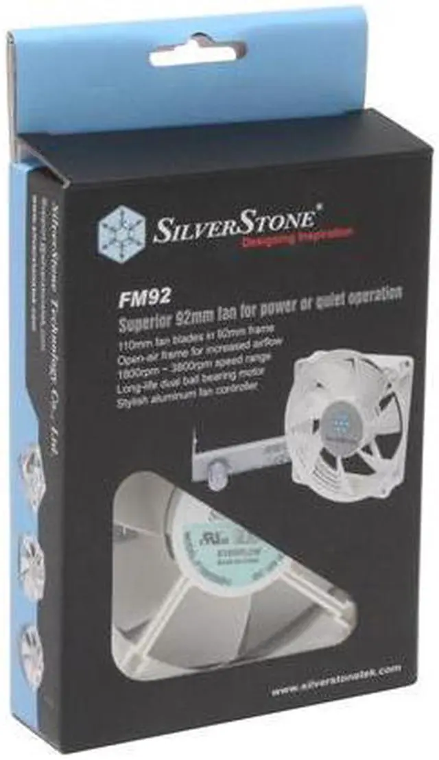 Alt view image 4 of 4 - SilverStone SST-FM92 92mm Case Fan