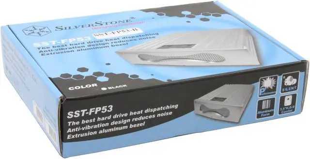 Alt view image 5 of 5 - SILVERSTONE SST-FP53-B Aluminum Black HDD Cooling Heatsink