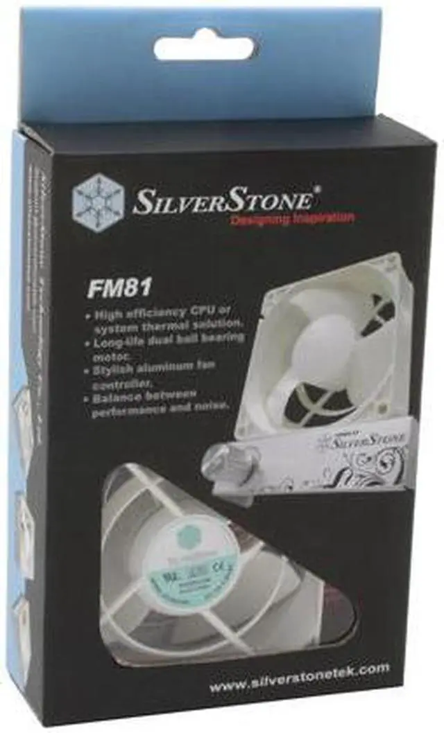 Alt view image 6 of 6 - SilverStone RL-FM81 80mm Case Cooling Fan With Control Panel