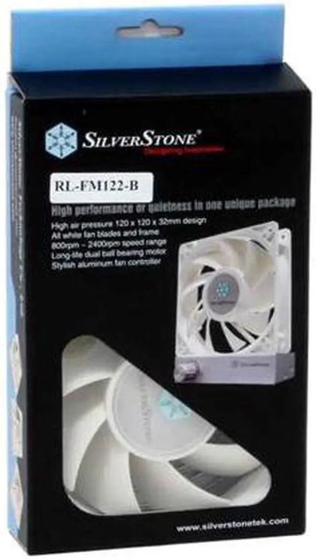 Alt view image 5 of 5 - SilverStone FM122-B Case Cooling Fam with Fan Speed Controller