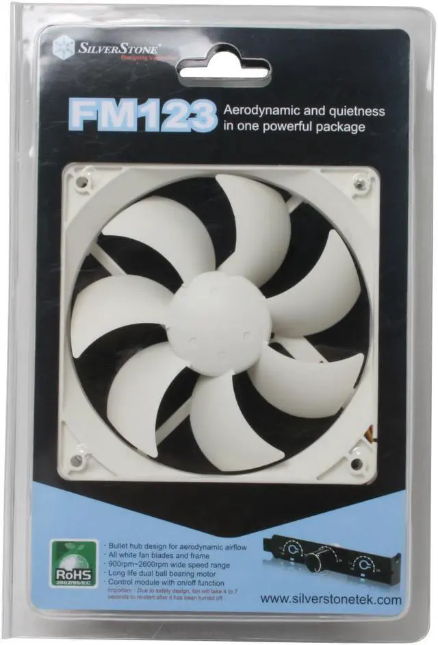 Alt view image 8 of 8 - SilverStone FM123 Case Fan