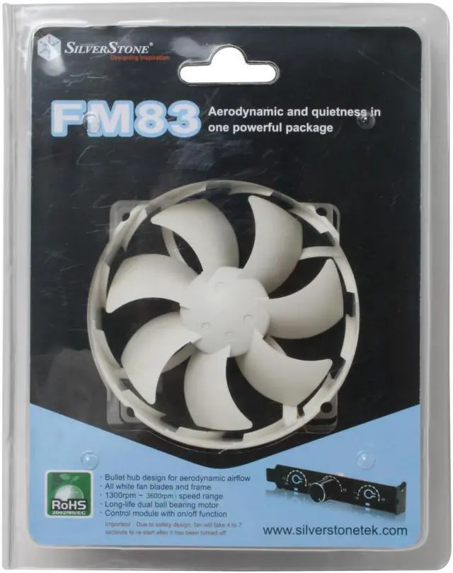 Alt view image 6 of 6 - SilverStone FM83 80mm Case Fan