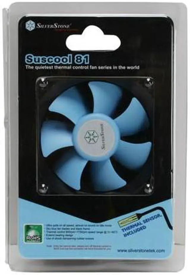 Alt view image 5 of 5 - SilverStone SCOOL81 80mm Case Fan with Thermal Sensor