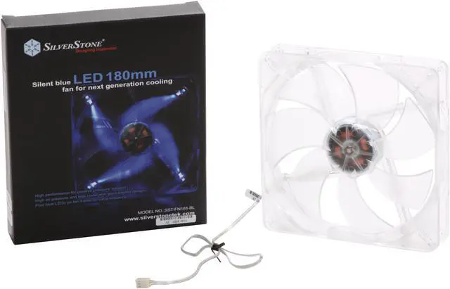 Alt view image 10 of 10 - SilverStone FN181-BL 180 mm Blue LED Case cooler