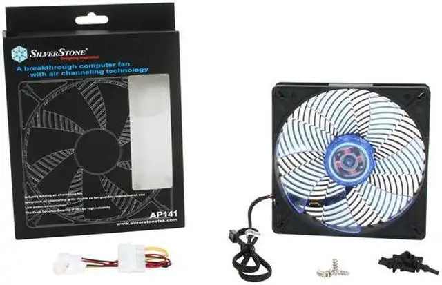 Alt view image 5 of 5 - SilverStone AP141 139mm Air Penetrator Air Channeling Case Fan