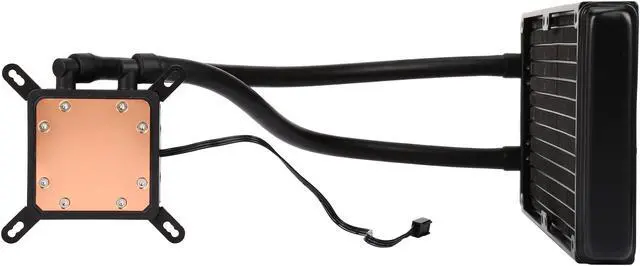 Alt view image 4 of 10 - SILVERSTONE TD02-LITE Durable High-Performance All-In-One Liquid CPU Cooler with Dual Adjustable 120mm PWM Fans