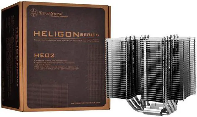 Alt view image 7 of 7 - SILVERSTONE SST-HE02-V2 CPU Cooler Ultimate Heatsink with Flexibility in Nearly all Applications