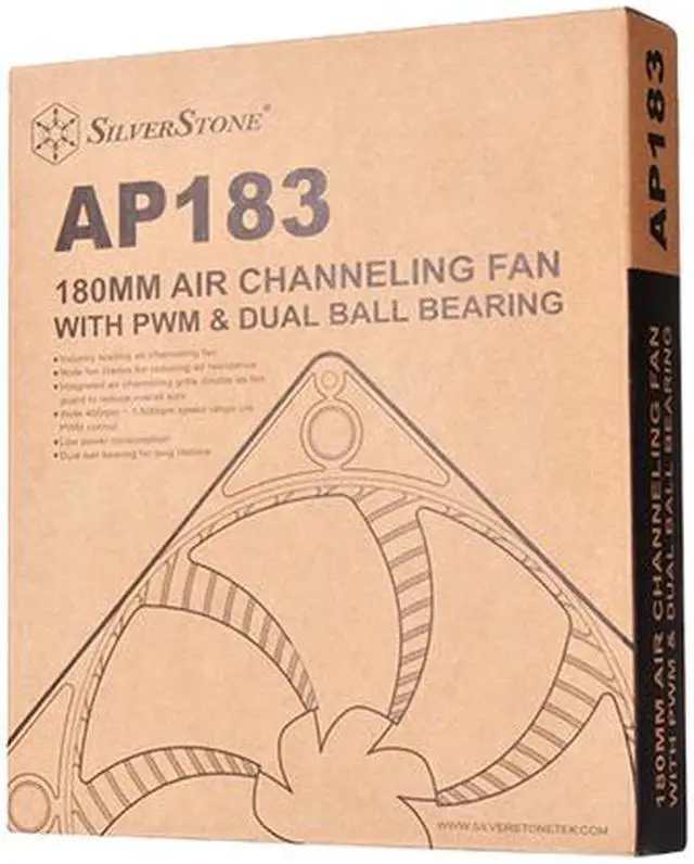 Alt view image 8 of 8 - SilverStone AP Series SST-AP183 180 mm Case Fan