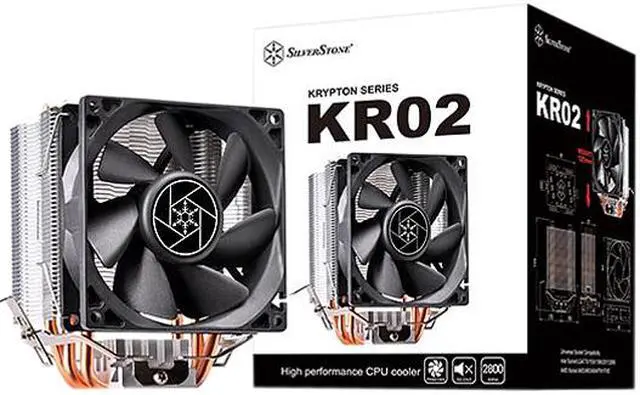 Alt view image 7 of 7 - SILVERSTONE SST-KR02 92mm Hydraulic bearing CPU Cooler