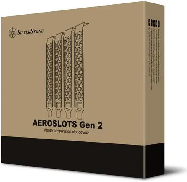 Alt view image 5 of 5 - Silverstone Vented Aero Slots PCI Slot Cover - Black AEROSLOT2-B
