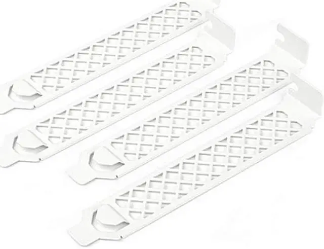 Alt view image 2 of 4 - Silverstone Vented PCI Slot Cover Plate - White RL-AEROSLOT2-W