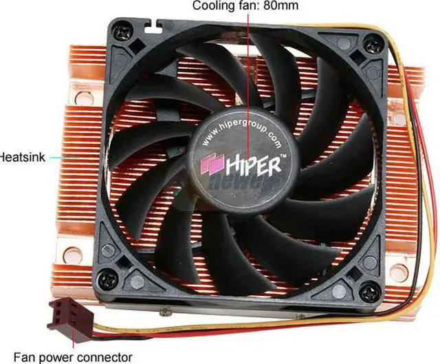 Alt view image 2 of 3 - HIPER HFC-20820-C1 80mm EBR ROHS Certified CPU Cooler