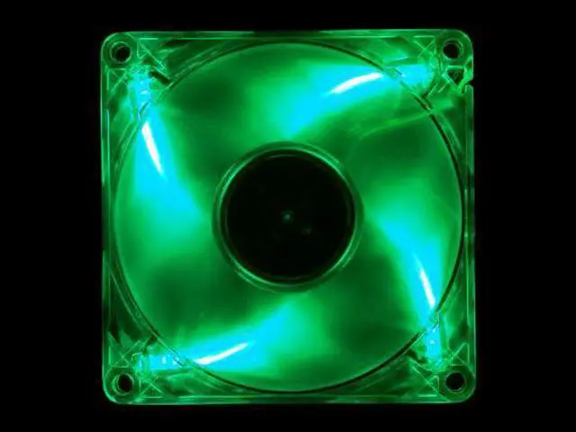 Main image of HIPER HFF-1G08N Green LED 80mm Transparent Case Fan