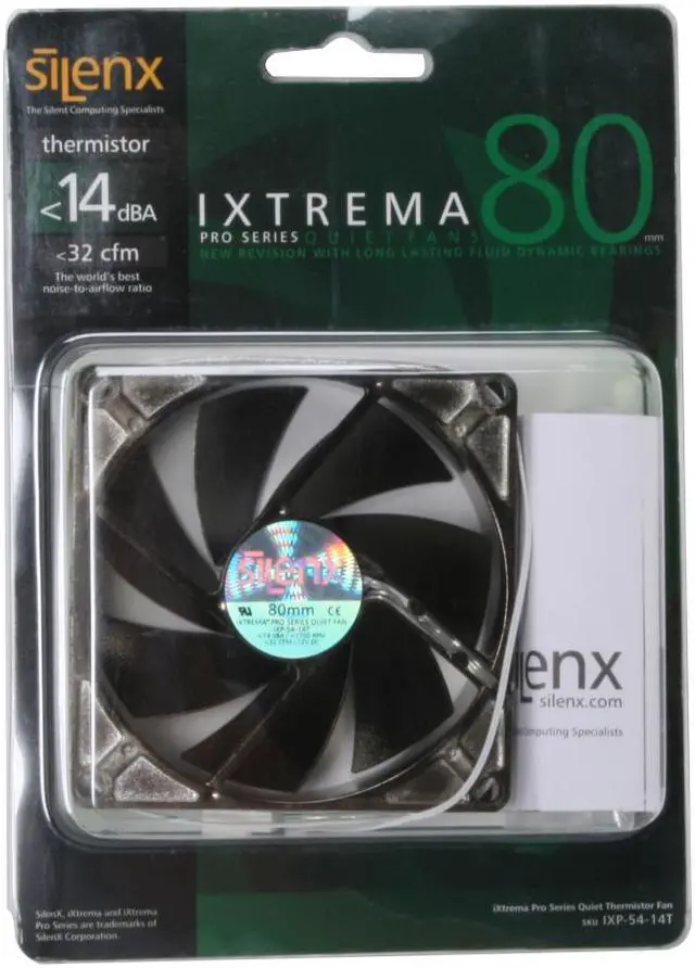 Alt view image 5 of 5 - SilenX IXP-54-14T 80mm Case Fan