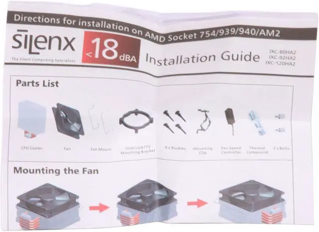 Alt view image 13 of 14 - SilenX IXC-120HA2 120mm FDB, fluid dynamic bearings CPU Cooler