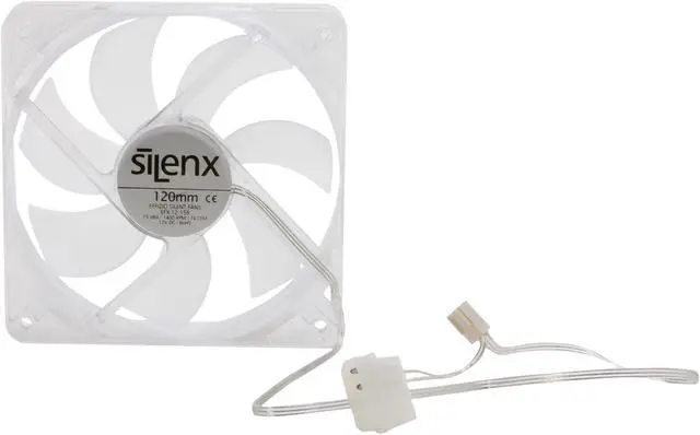 Alt view image 4 of 6 - SilenX EFX-12-15B Blue LED Effizio Quiet Case Fan