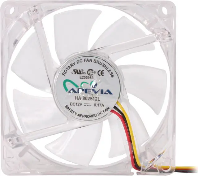 Alt view image 3 of 7 - APEVIA CF8S 80mm Case cooler