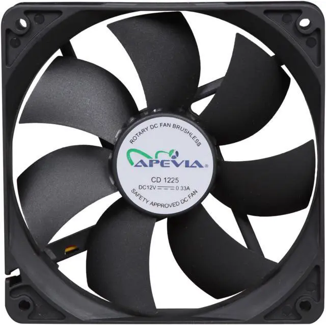 Alt view image 2 of 5 - APEVIA CF12S-BK Case cooler