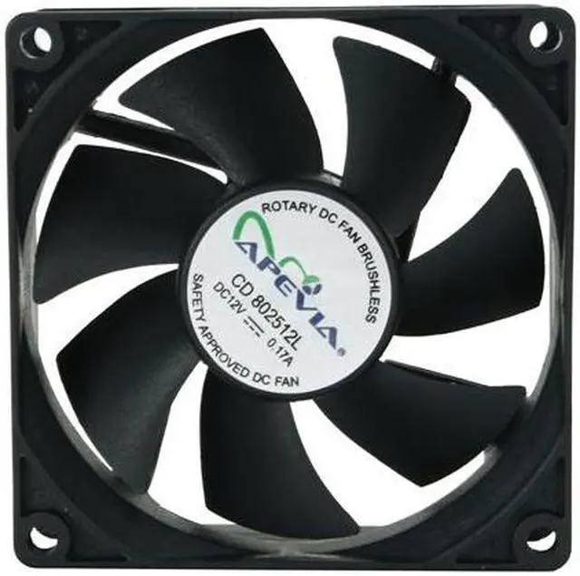 Alt view image 2 of 5 - APEVIA CF4S-BK 80mm Case cooler