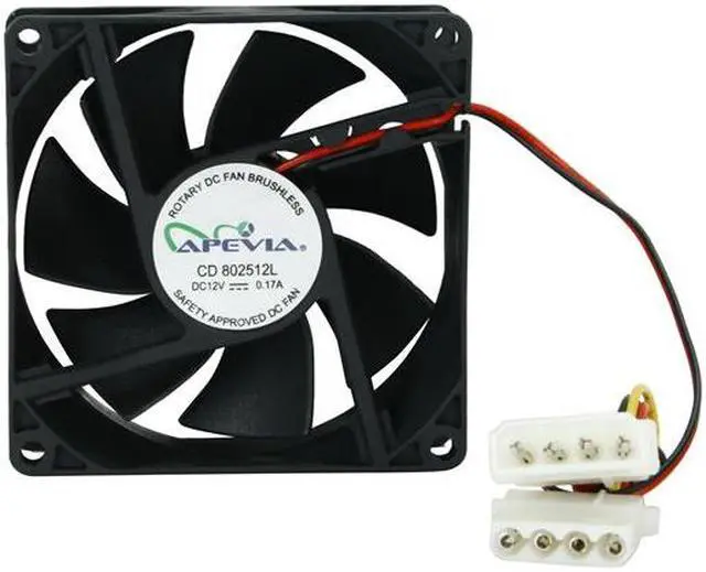 Alt view image 4 of 5 - APEVIA CF4S-BK 80mm Case cooler