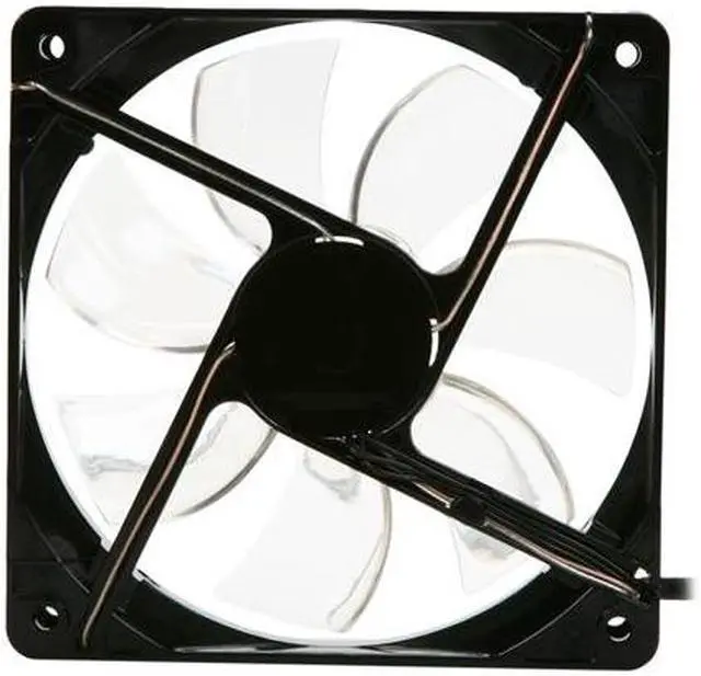 Alt view image 3 of 5 - APEVIA  CF12SL-B4C  120mm UV multi-color LED fan w/3-pin and 4-pin connectors and black grill